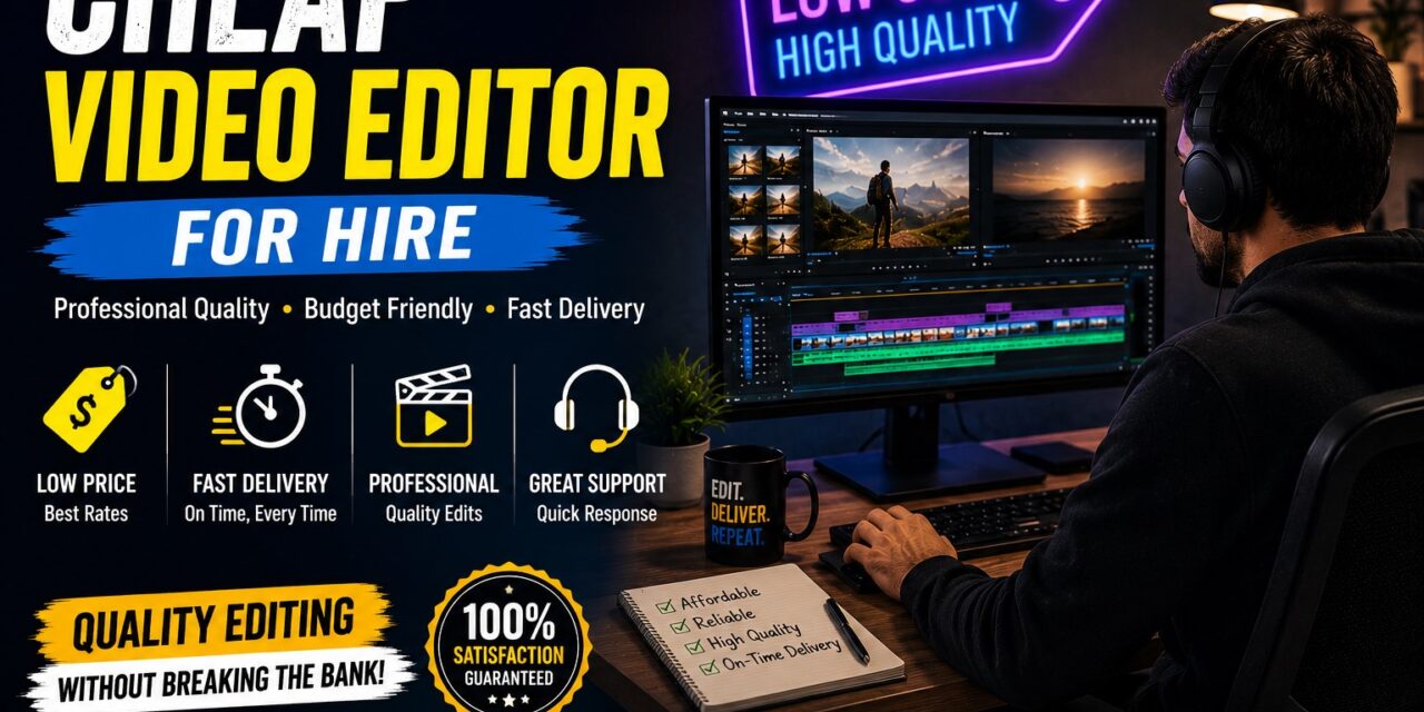 Cheap Video Editor for Hire: How to Find Affordable Video Editing Without Sacrificing Quality