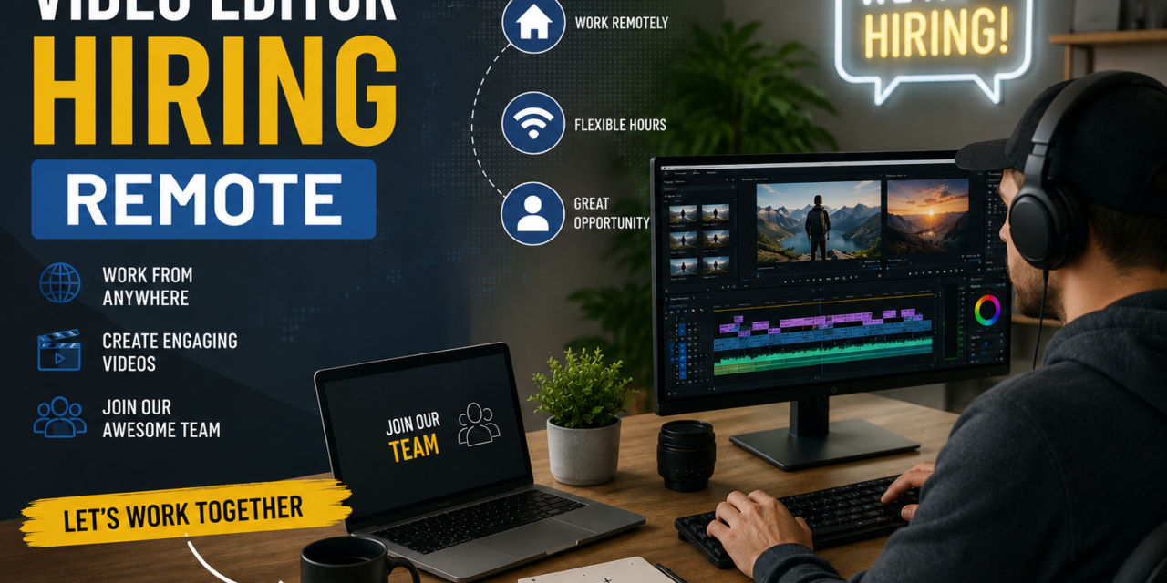 Video Editor Hiring Remote: How to Find the Perfect Editor for Your Projects