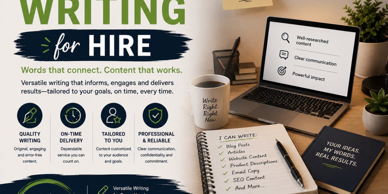 Freelance Writing for Hire: How Professional Writers Help Businesses Create Better Content