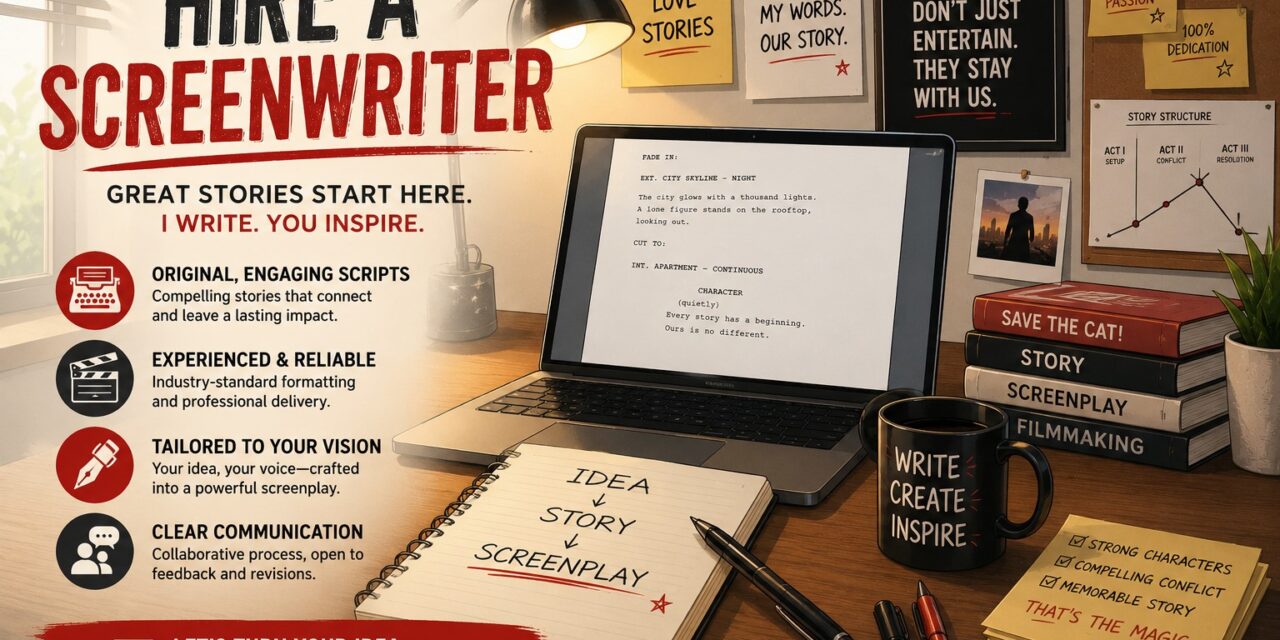 Hire a Screenwriter: How to Turn Your Story Idea Into a Professional Script