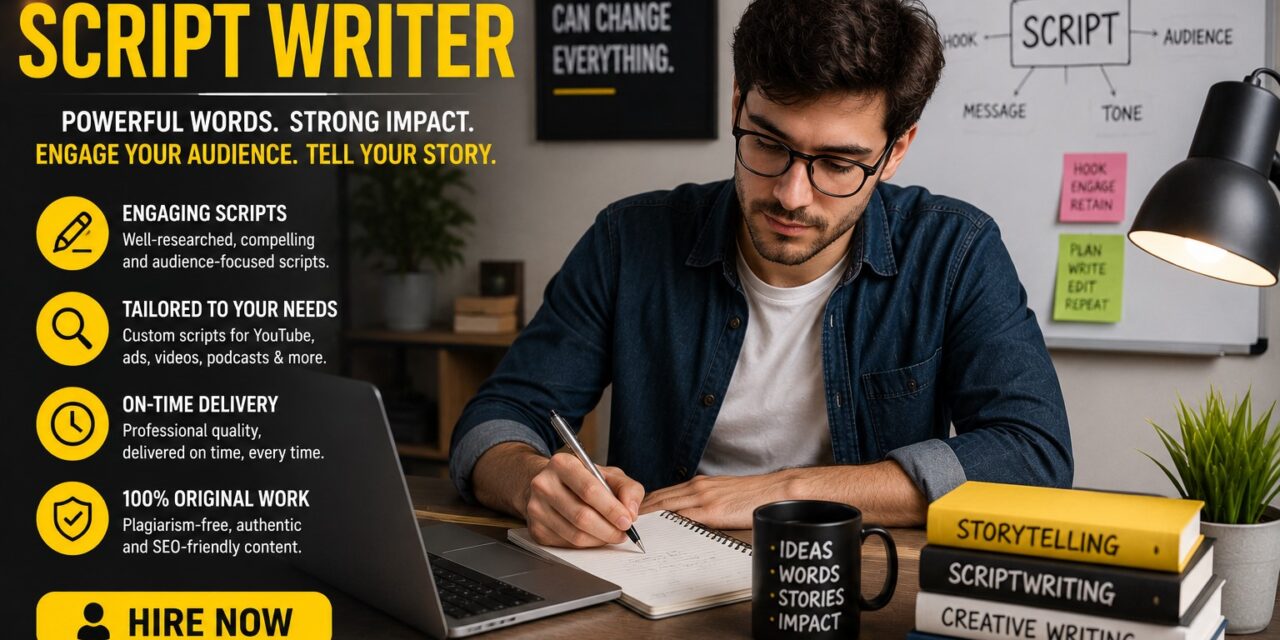 Hire a Script Writer: How Professional Writers Turn Ideas Into Powerful Stories