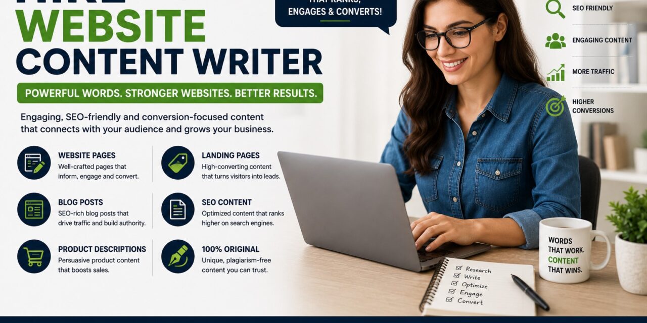 Hire Website Content Writer: Create Content That Builds Trust and Drives Results