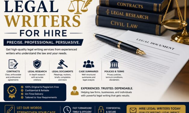 Legal Writers for Hire: How Professional Legal Writing Can Strengthen Your Content Strategy