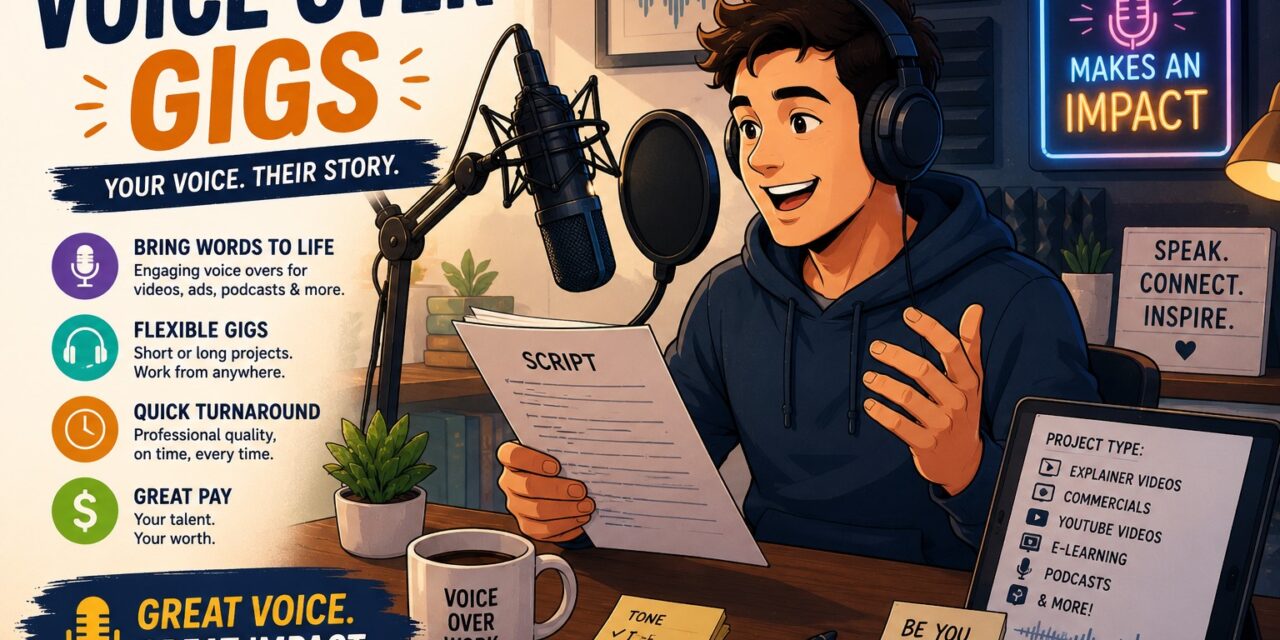 Voice Over Gigs: How to Find Opportunities and Build a Successful Voice Over Career