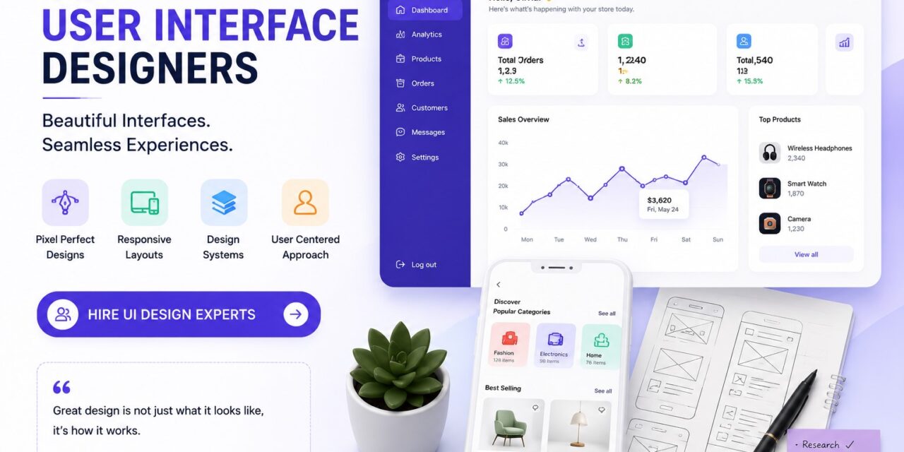 Hire User Interface Designers: Create Digital Products That Look Professional and Perform Better