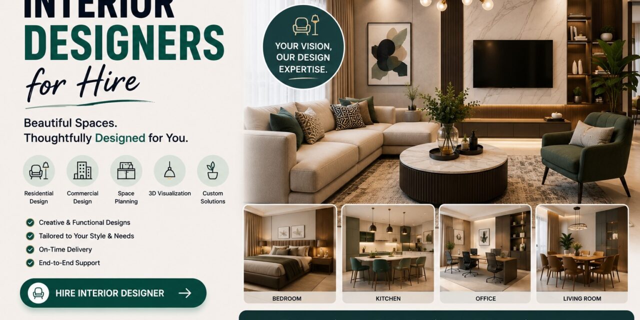 Interior Designers for Hire: Transform Your Space With Professional Design Expertise
