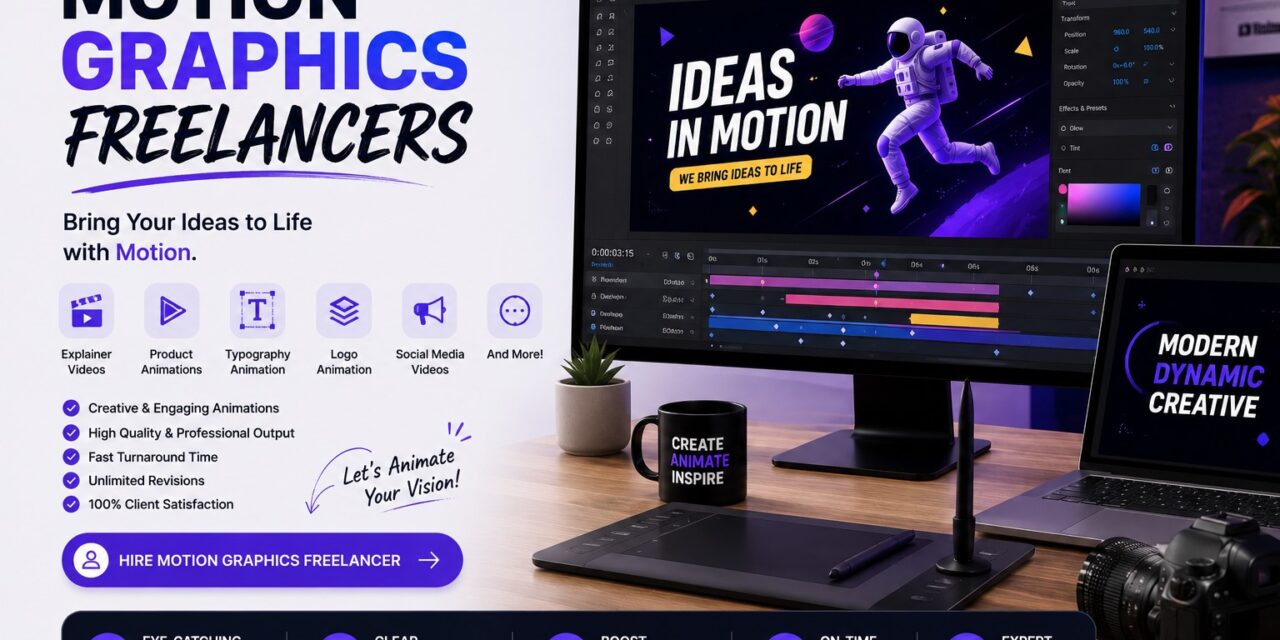Motion Graphics Freelancers: Bring Your Brand and Content to Life With Animation