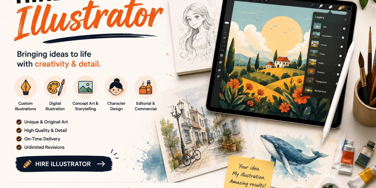 Hire Illustrator: Bring Your Ideas to Life With Professional Artwork